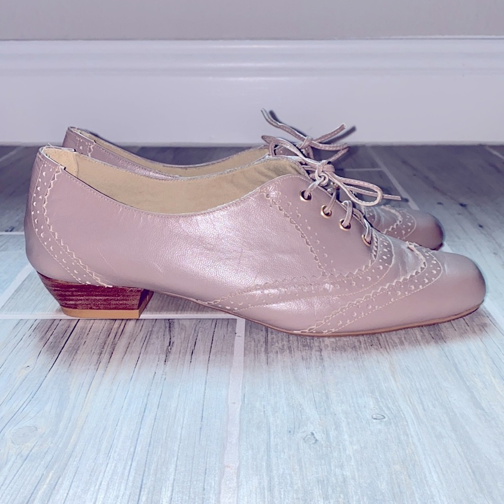 Dimariott Flex Oxford Style Laced Flats 9
